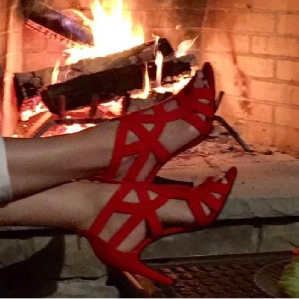 Kelly & Katie red-orange shoes, size 8.5